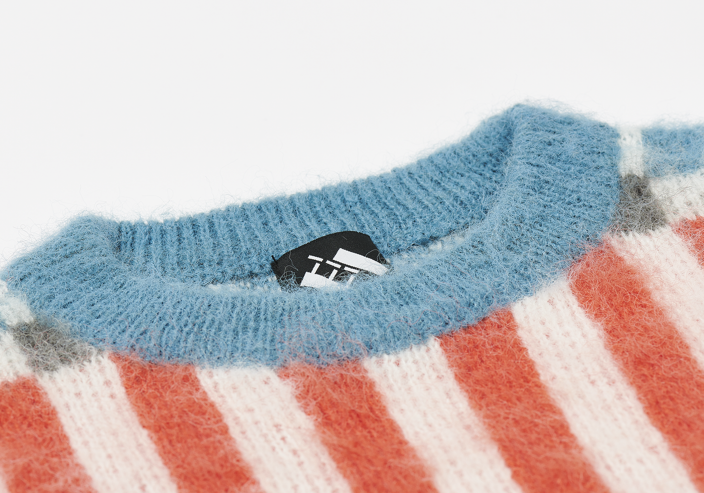 TTT CHECK GRID MOHAIR KNITTED JUMPER