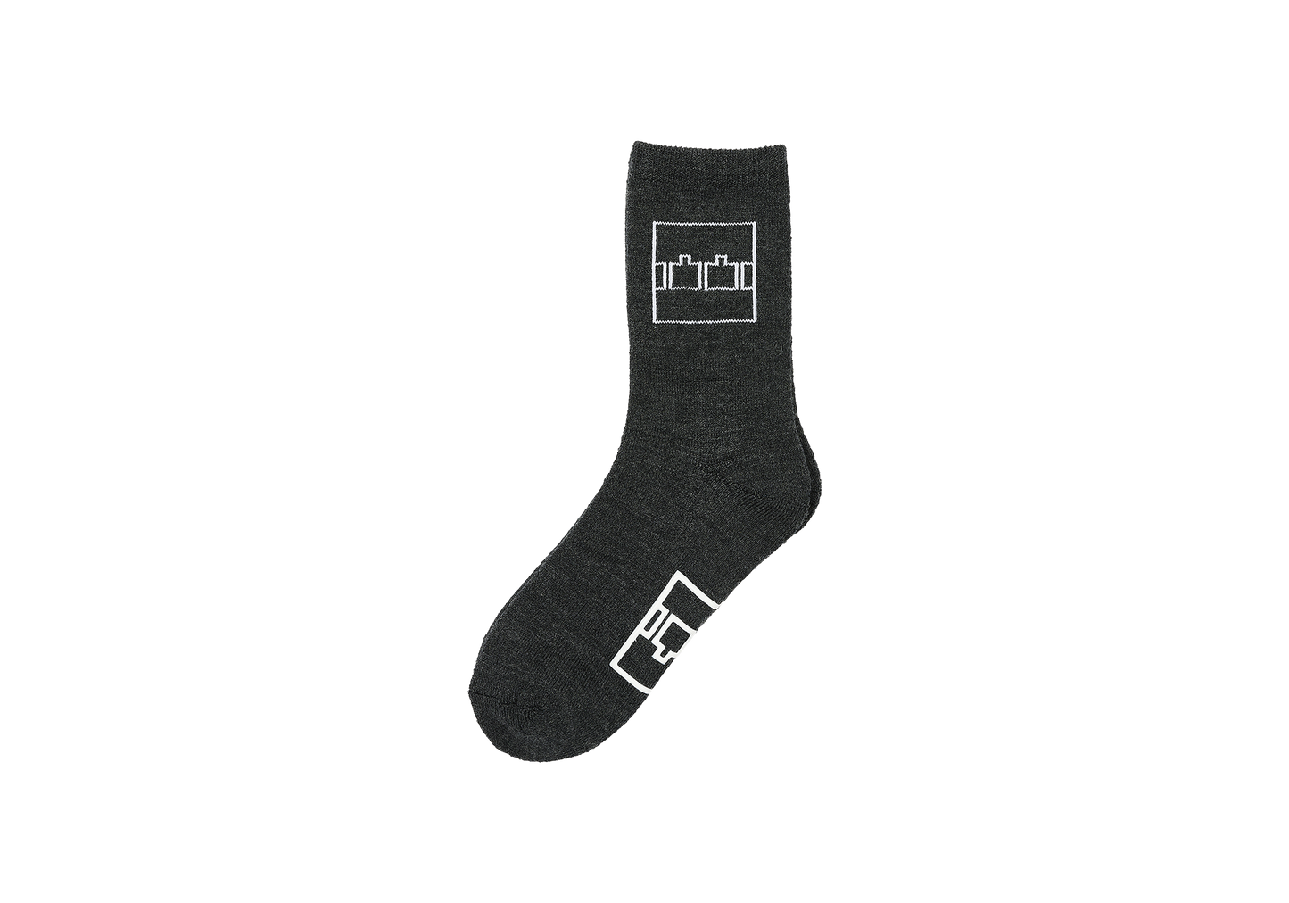 TTT COME DOWN SOCK CHARCOAL