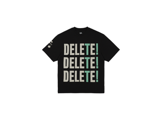 DELETE! T-SHIRT BLACK