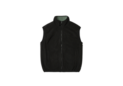 REVERSIBLE FLEECE GILET MINT / BLACK