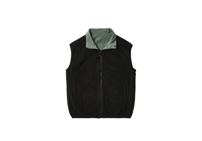 REVERSIBLE FLEECE GILET MINT / BLACK