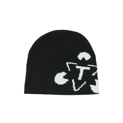TTT CUFF BEANIE BLACK / LIGHT BLUE