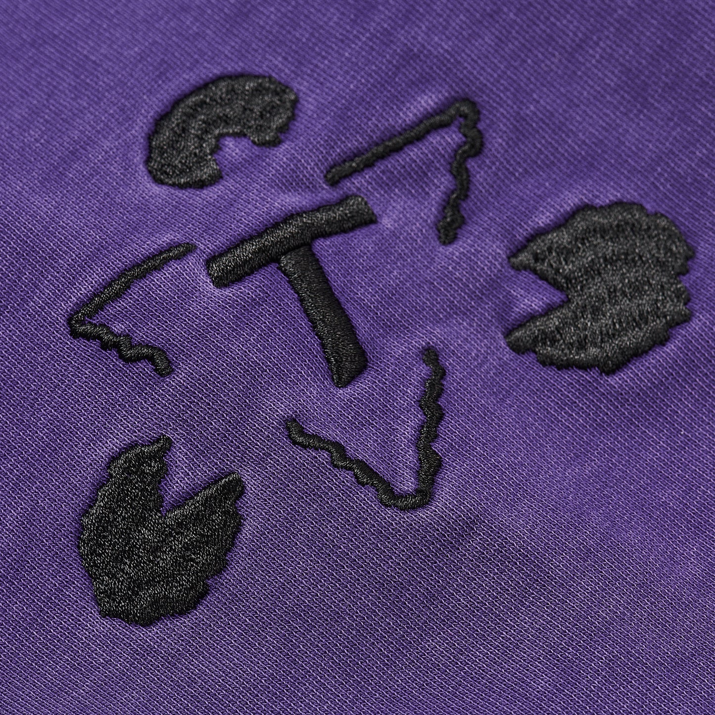 TTT PULSE TAPE FUNNEL NECK CREW PURPLE
