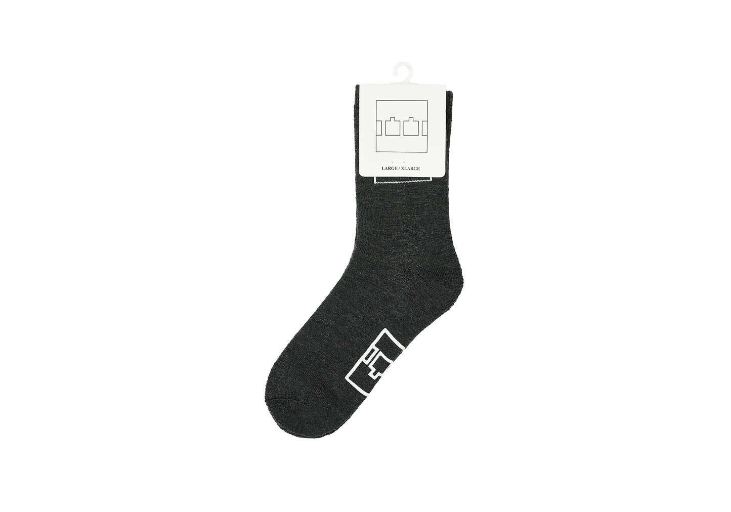 TTT COME DOWN SOCK CHARCOAL