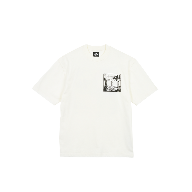 TWO DARK HUMPS T-SHIRT WHITE