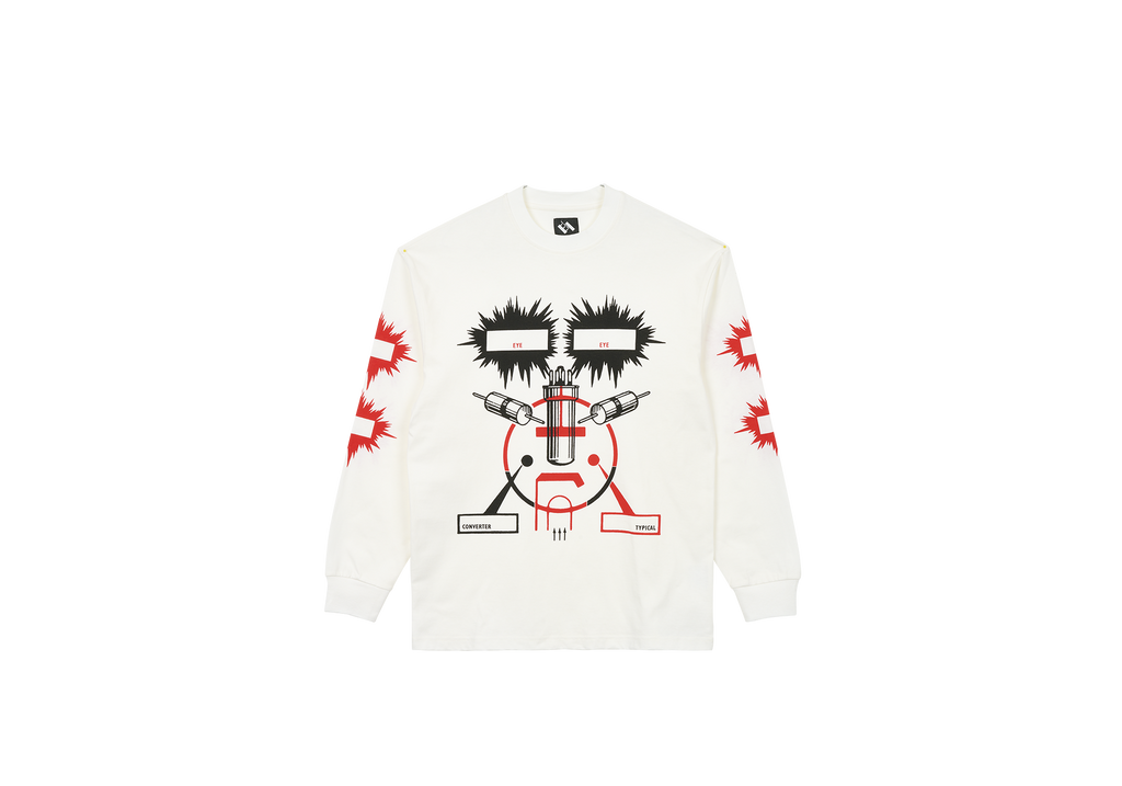 EYE CHEEK LONGSLEEVE WHITE