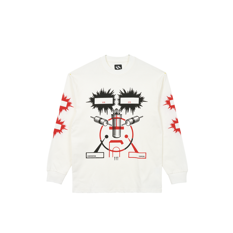 EYE CHEEK LONGSLEEVE WHITE