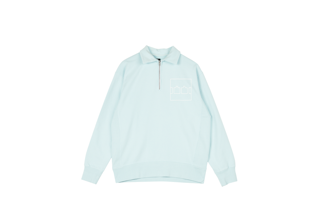 ZIP CREW OVERDYE PALE BLUE