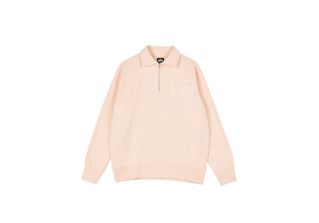 ZIP CREW OVERDYE PEACH