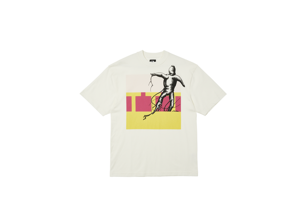 BLOCK T-SHIRT GINSENG WHITE
