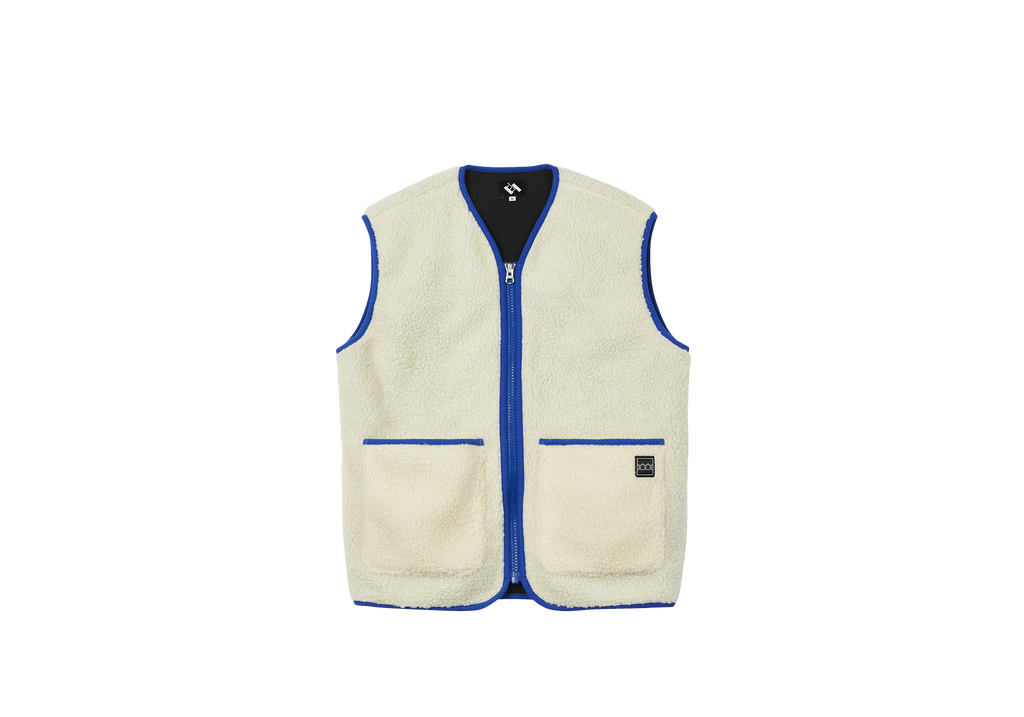 TTT GILET CREAM / BLUE