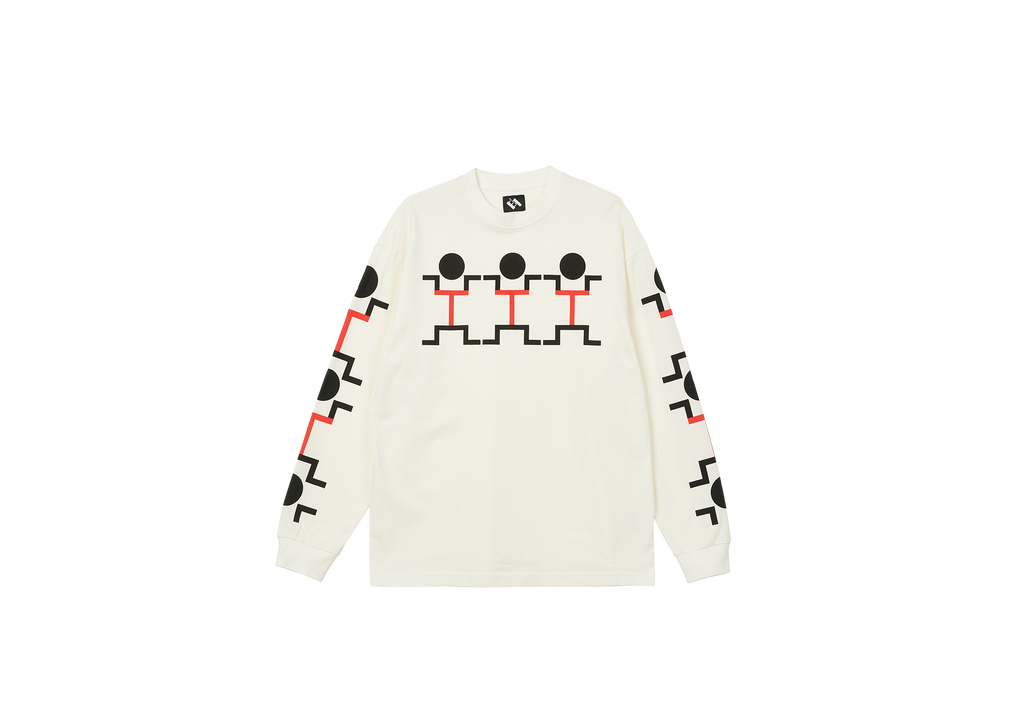 3 PEOPLE LONGSLEEVE WHITE