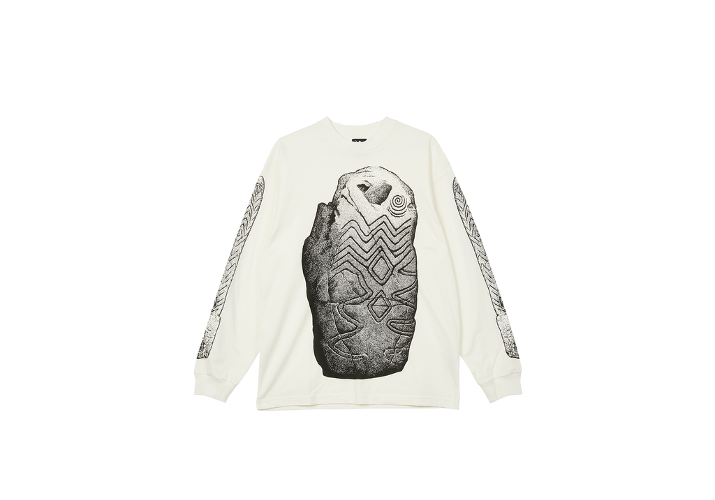 WELSH MEGALITH LONGSLEEVE WHITE