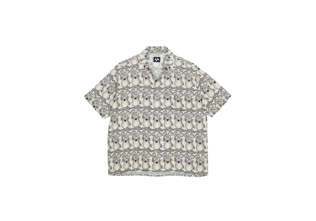 MOUSE BOWLING SHIRT WHITE